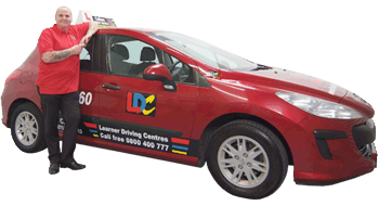 Callum McKinnon's driving school car